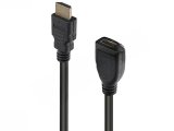 HDMI ERKEK DİŞİ ERKEK DİŞİ 1 METRE UZATMA GOLD KABLO